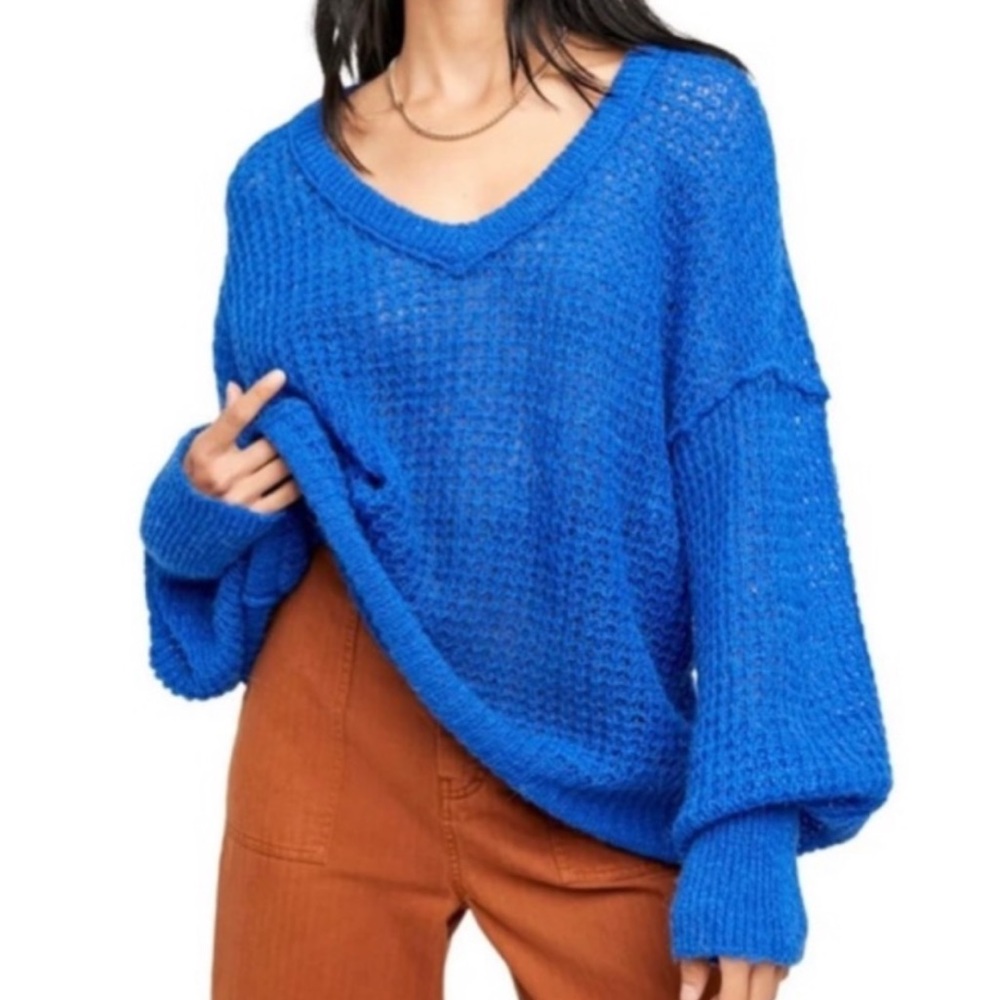 Free People Lulu slouchy v neck sweater